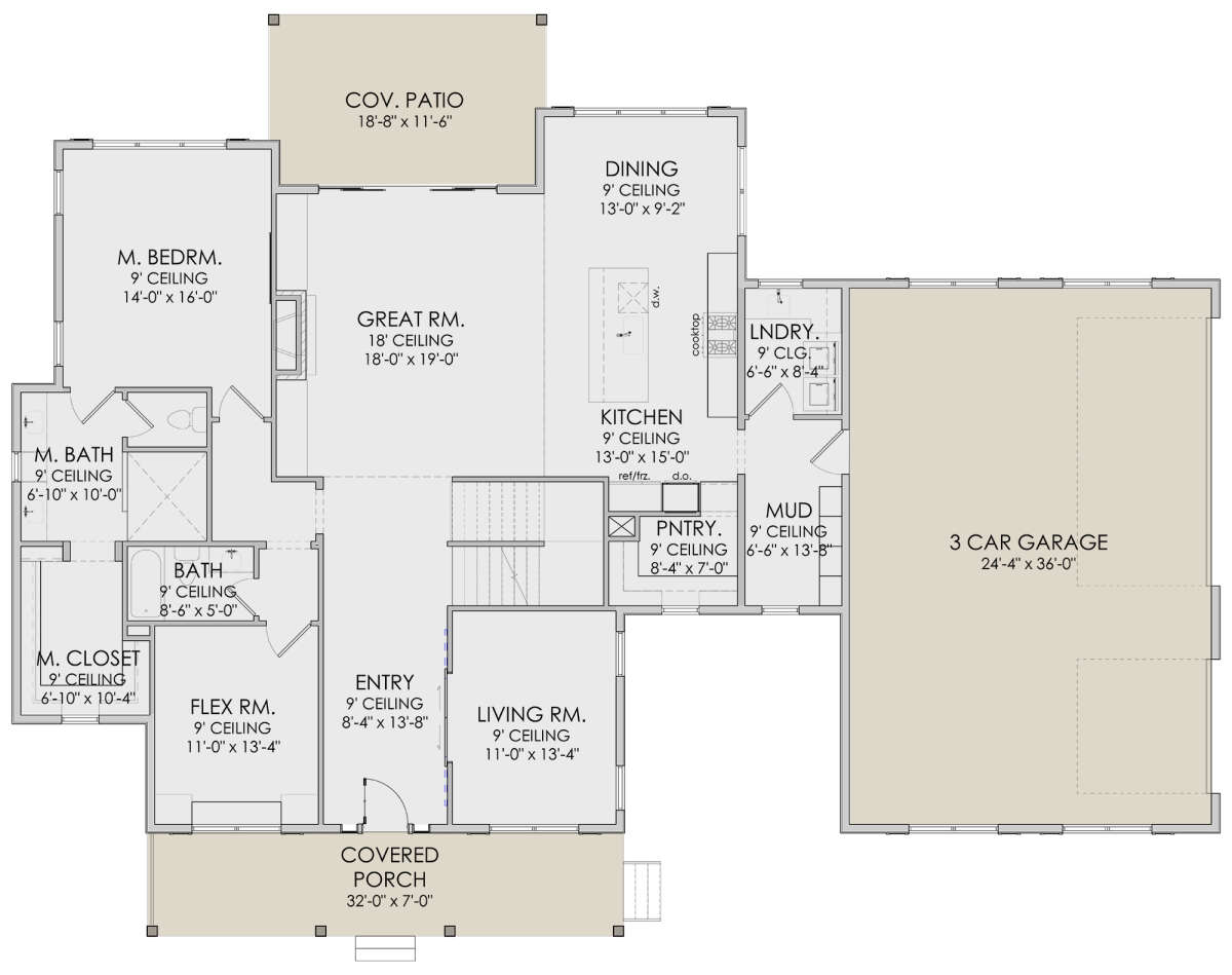 Main Floor  for House Plan #6422-00038