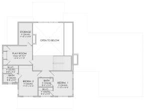 Second Floor for House Plan #6422-00038