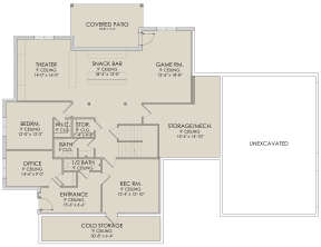 Walkout Basement for House Plan #6422-00038