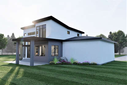 Contemporary House Plan #6422-00039 Elevation Photo