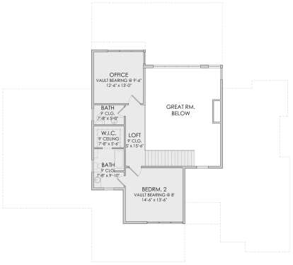 Second Floor for House Plan #6422-00039