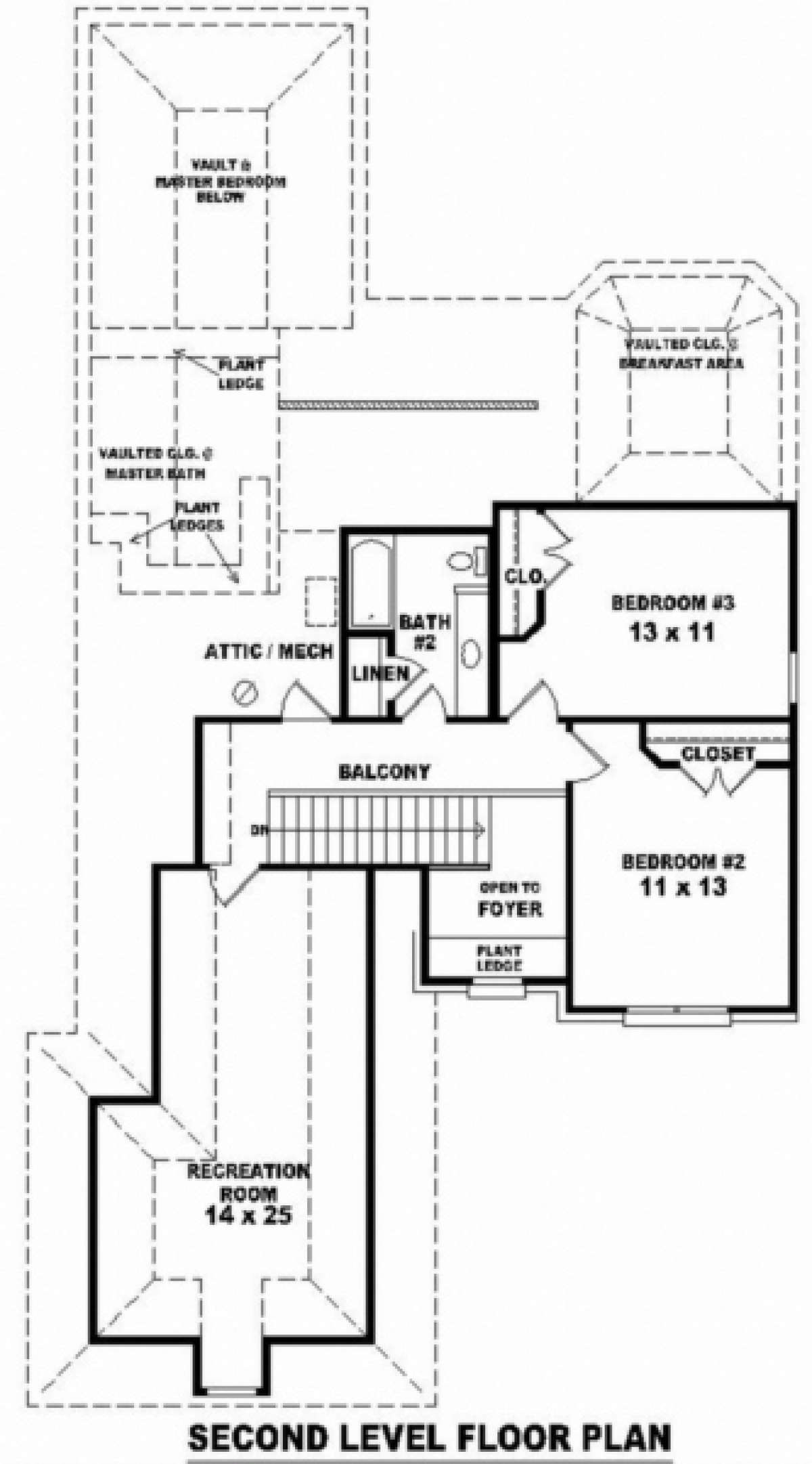Floorplan 2 for House Plan #053-00432