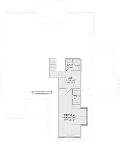 Second Floor for House Plan #6422-00043