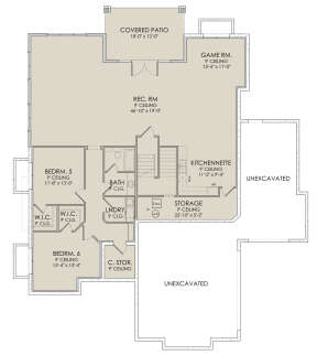 Walkout Basement for House Plan #6422-00043