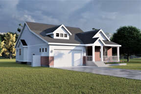 Modern Farmhouse House Plan #6422-00044 Elevation Photo