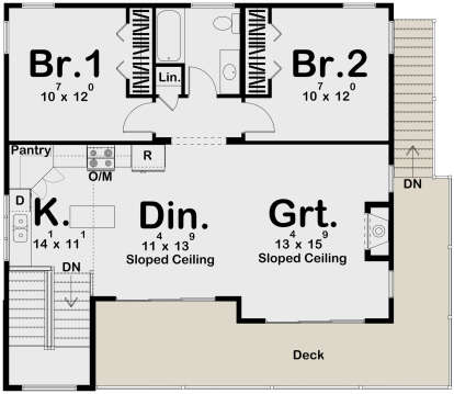 Second Floor for House Plan #963-00725