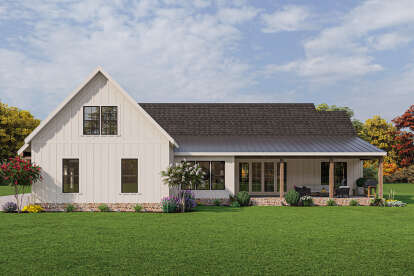 Modern Farmhouse House Plan #009-00323 Elevation Photo