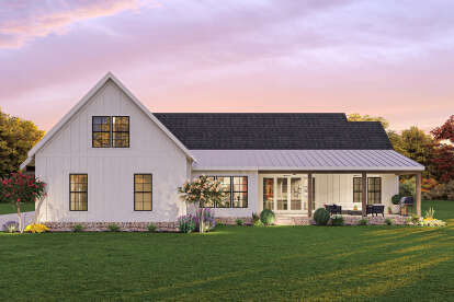 Modern Farmhouse House Plan #009-00323 Elevation Photo