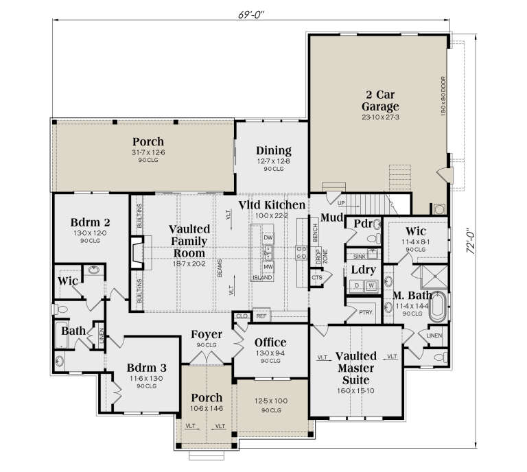 House Plan House Plan #28395 Drawing 1