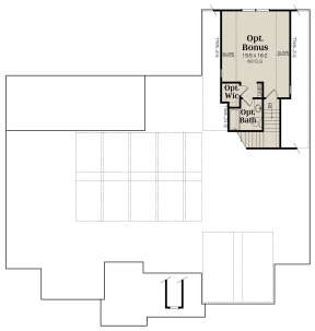 Optional Second Floor for House Plan #009-00323