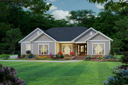 Modern Farmhouse House Plan #348-00312 Elevation Photo