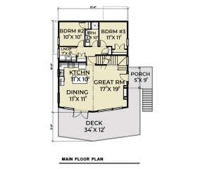 Main Floor  for House Plan #2464-00061