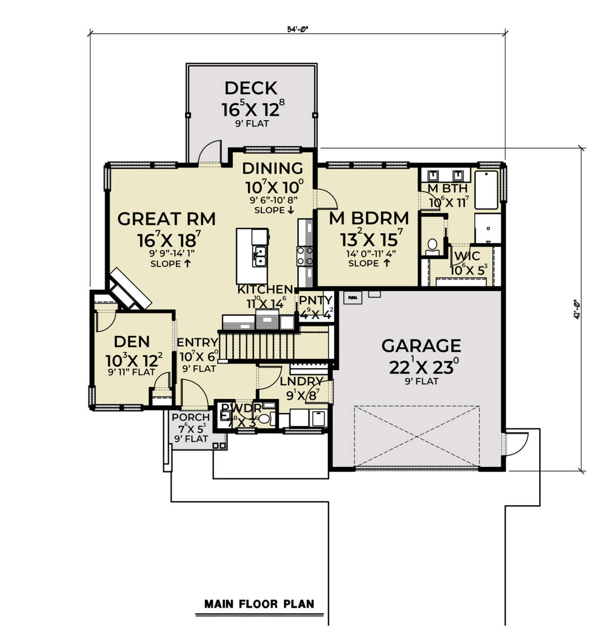Main Floor  for House Plan #2464-00062