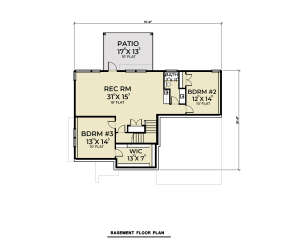 Basement for House Plan #2464-00062