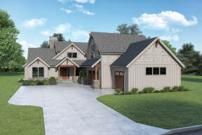 Craftsman House Plan #2464-00063 Elevation Photo