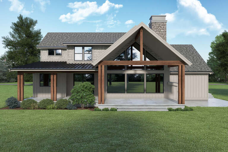 Craftsman House Plan #2464-00063 Elevation Photo