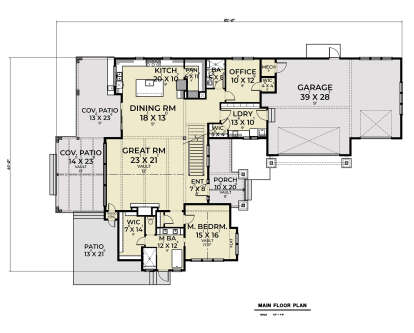 Main Floor  for House Plan #2464-00063