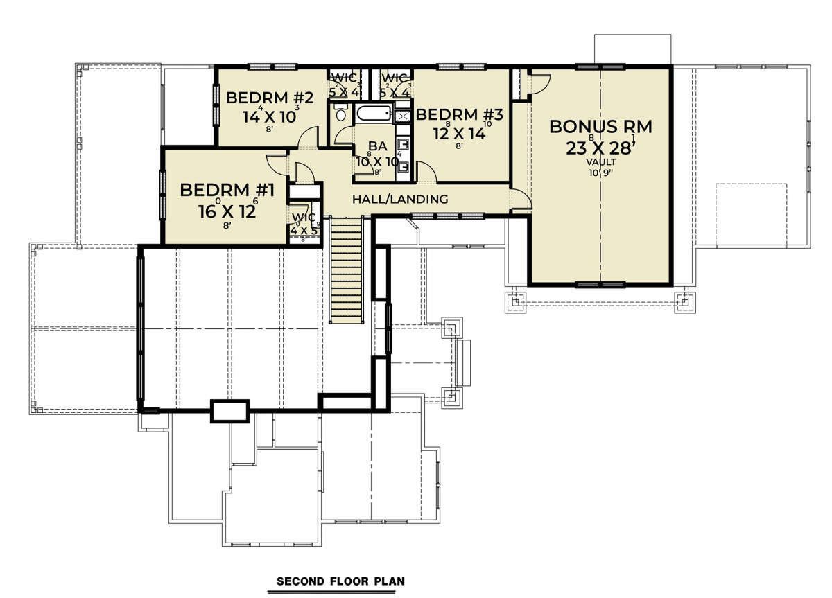 Second Floor for House Plan #2464-00063