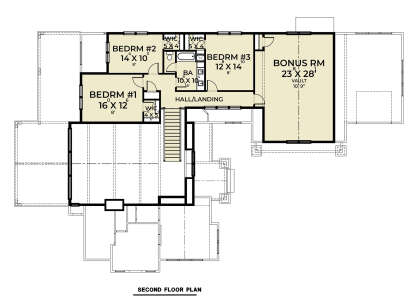 Second Floor for House Plan #2464-00063