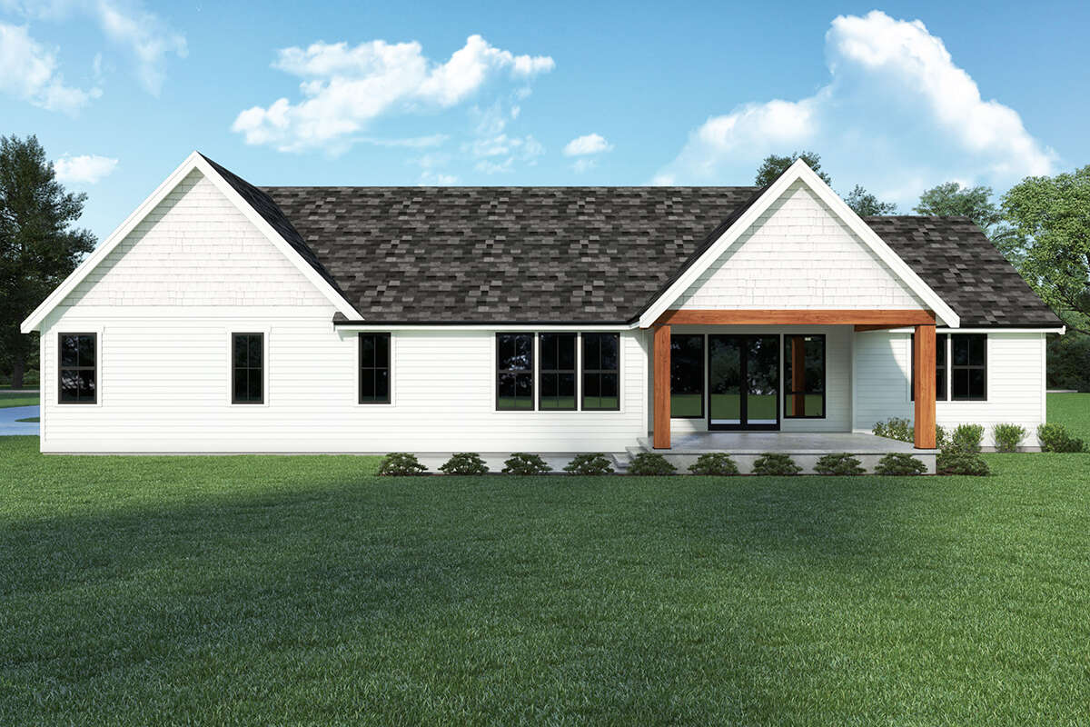 Modern Farmhouse House Plan #2464-00065 Elevation Photo