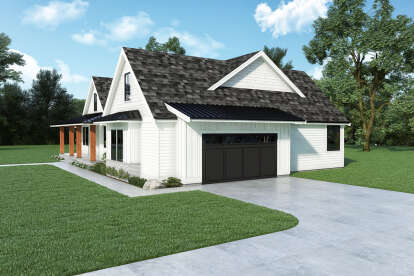 Modern Farmhouse House Plan #2464-00065 Elevation Photo