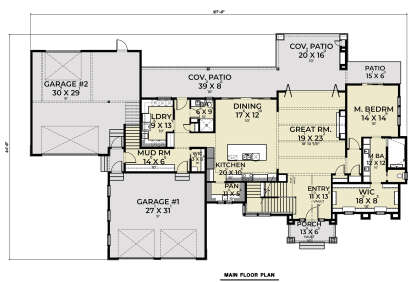 Main Floor  for House Plan #2464-00066