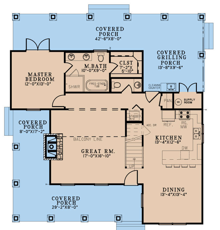 House Plan House Plan #28405 Drawing 1