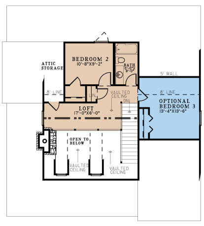 Second Floor for House Plan #8318-00319