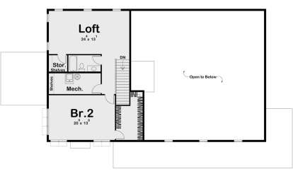 Second Floor for House Plan #963-00726