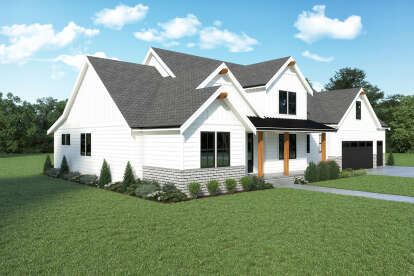 Modern Farmhouse House Plan #2464-00067 Elevation Photo