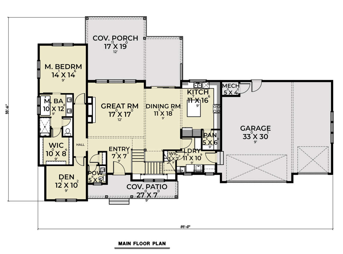 Main Floor  for House Plan #2464-00067