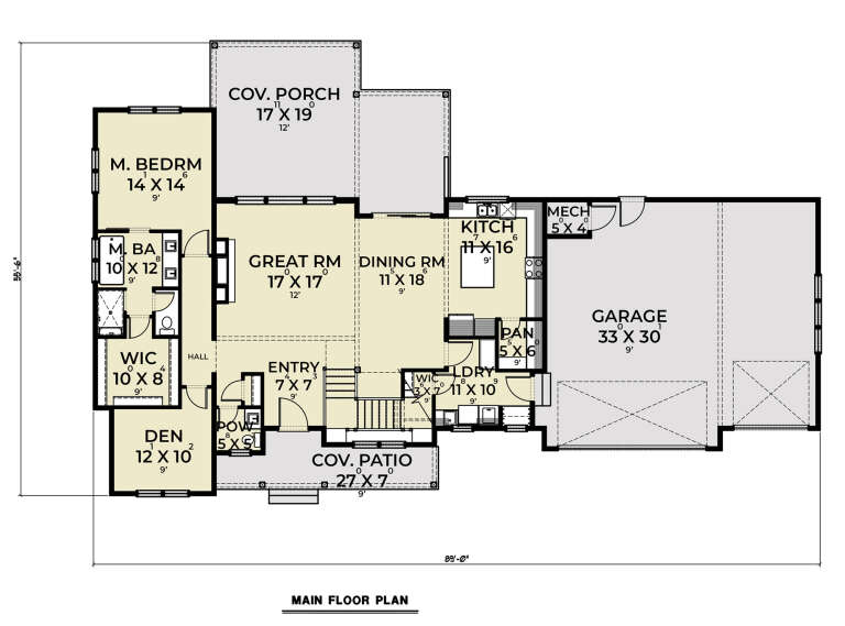 House Plan House Plan #28407 Drawing 1
