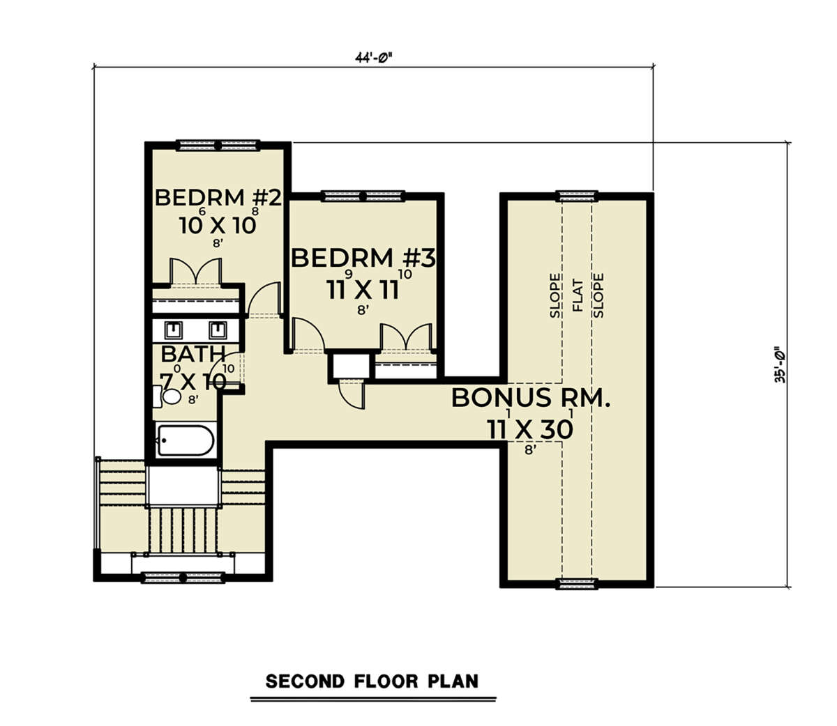 Second Floor for House Plan #2464-00067