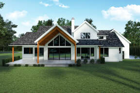 Modern Farmhouse House Plan #2464-00068 Elevation Photo