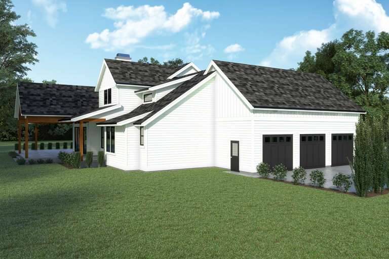 Modern Farmhouse House Plan #2464-00068 Elevation Photo