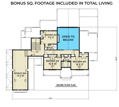 Second Floor for House Plan #2464-00068