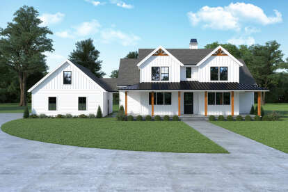 Modern Farmhouse House Plan #2464-00069 Elevation Photo