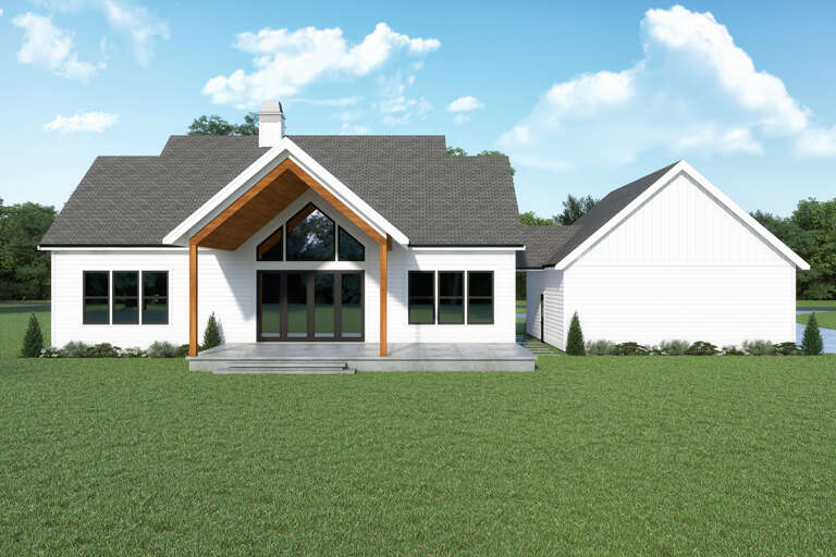 Modern Farmhouse House Plan #2464-00069 Elevation Photo