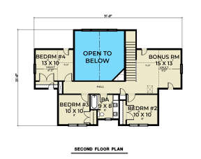 Second Floor for House Plan #2464-00069