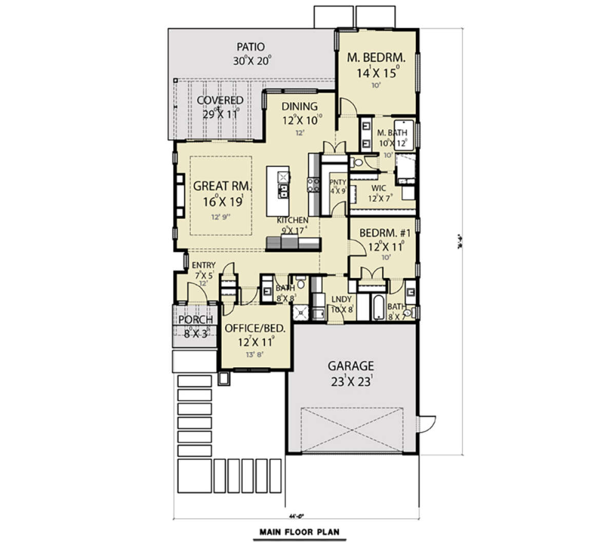 Main Floor  for House Plan #2464-00070