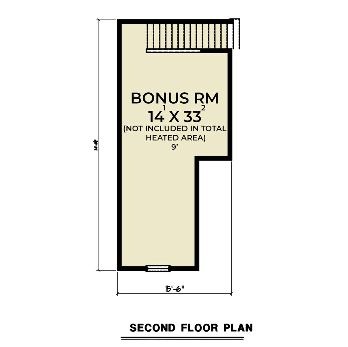 Bonus Room for House Plan #2464-00071