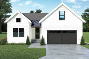 Modern Farmhouse House Plan #2464-00072 Elevation Photo