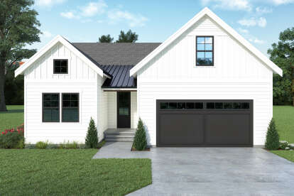 Modern Farmhouse House Plan #2464-00072 Elevation Photo