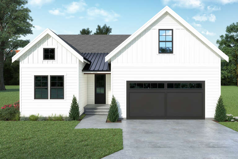 Modern Farmhouse House Plan #2464-00072 Elevation Photo