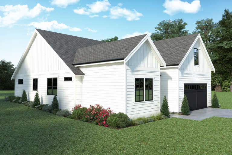 Modern Farmhouse House Plan #2464-00072 Elevation Photo