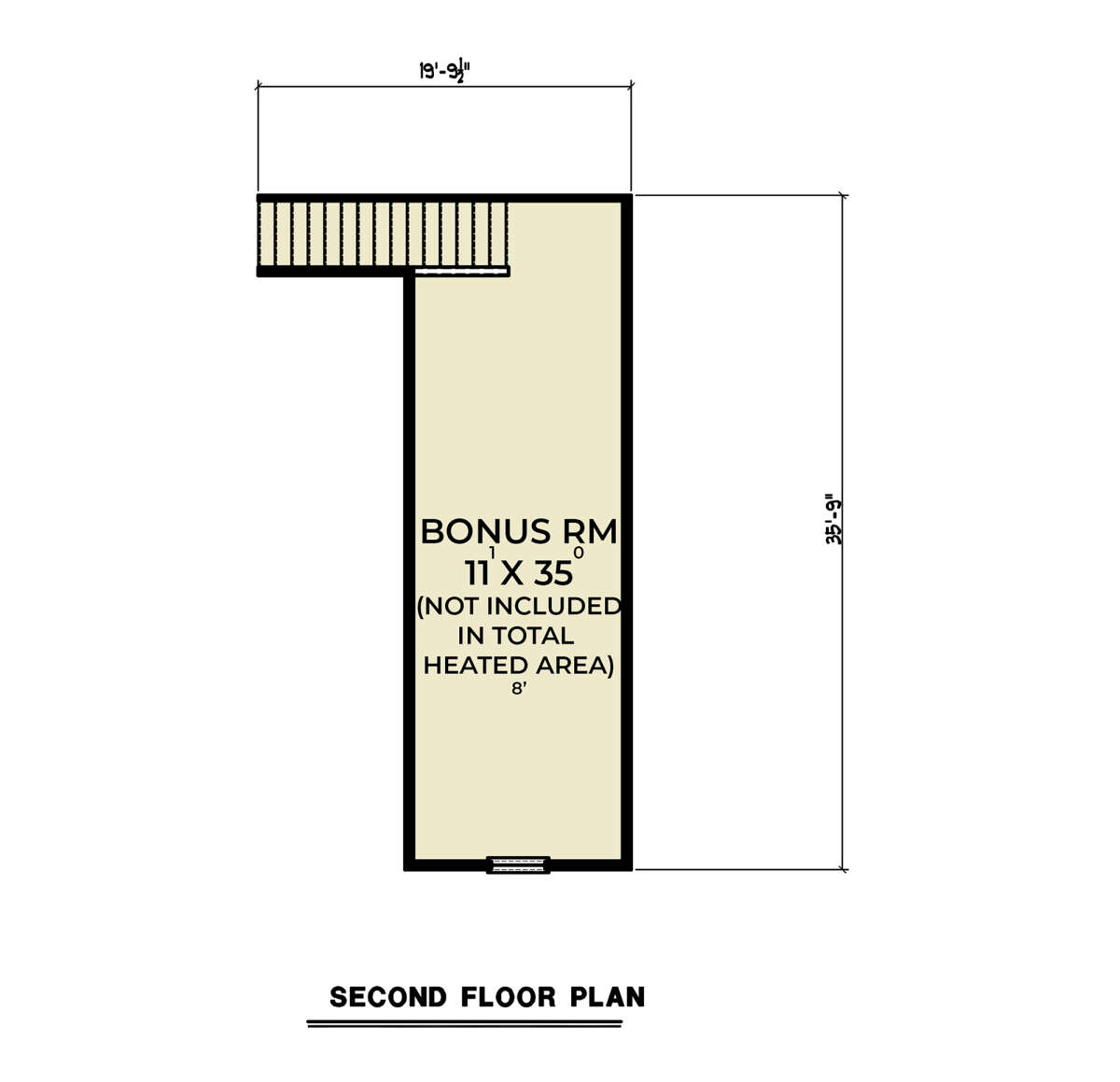 Bonus Room for House Plan #2464-00072