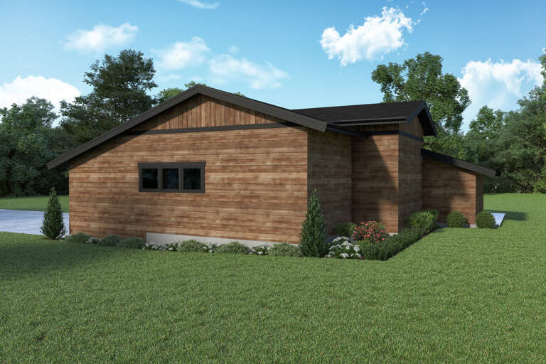 Modern House Plan #2464-00073 Elevation Photo
