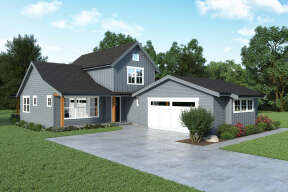 Country House Plan #2464-00074 Elevation Photo