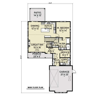 Main Floor  for House Plan #2464-00074
