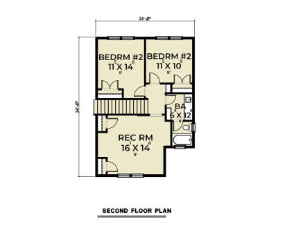 Second Floor for House Plan #2464-00074